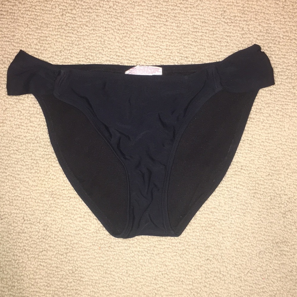 black bikini bottoms